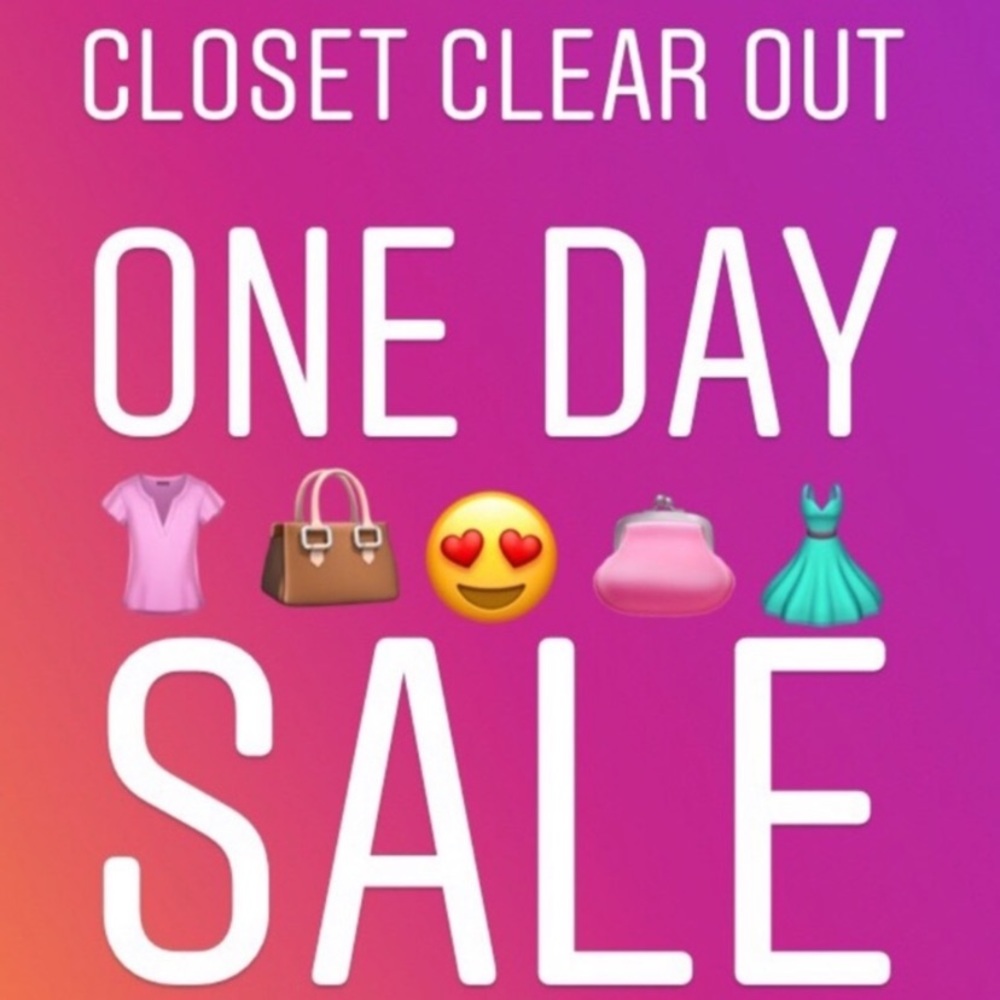 FLASH SALE ! CLOSET CLEAR OUT! MAKE OFFERS!